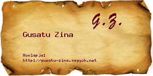 Gusatu Zina névjegykártya